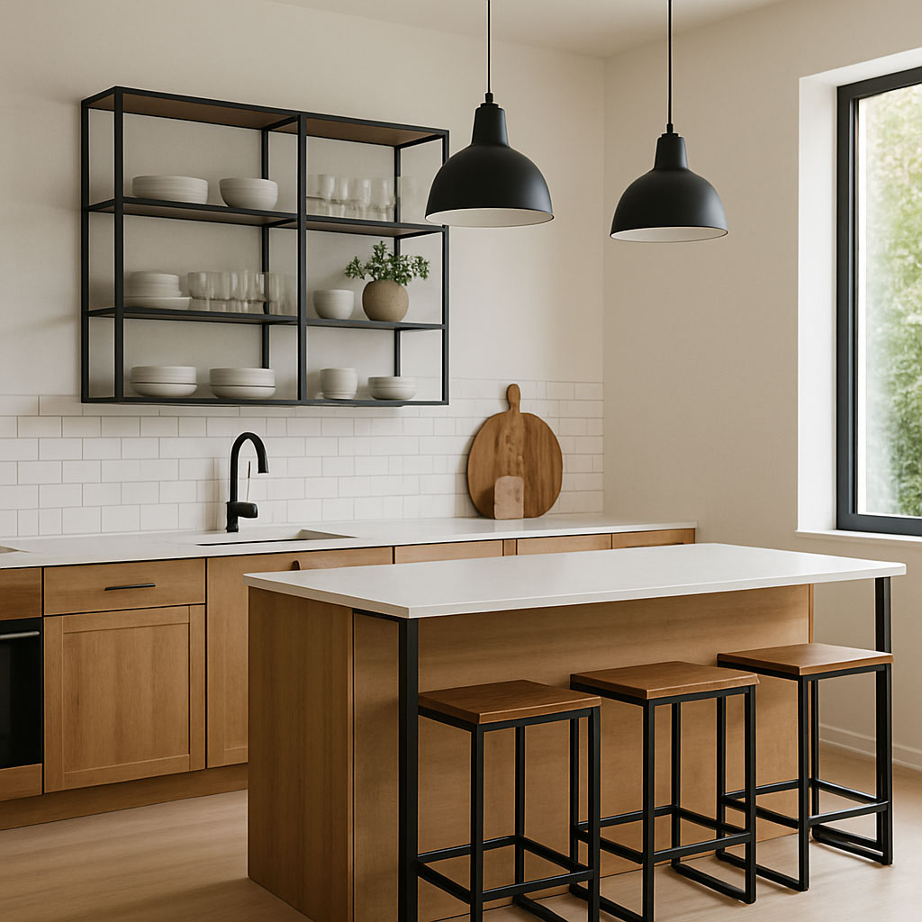 muebles de hierro y madera