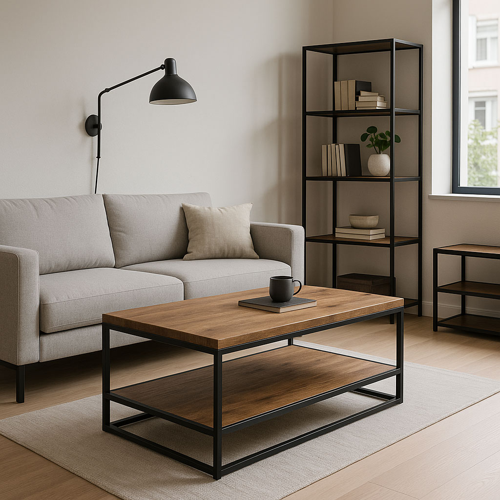 muebles de hierro y madera